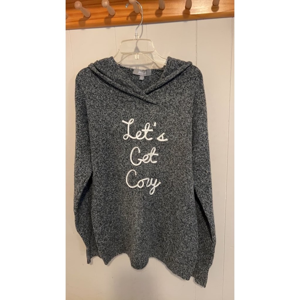 Marled 'Let's Get Cozy' Gray Hoodie